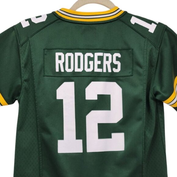 Nike NFL On Field Packers Aaron Rodgers Green Football Jersey Boys Medium - Picture 4 of 11